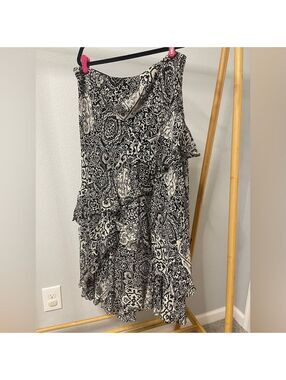 Lauren Ralph Lauren Black and White Patterned Skirt